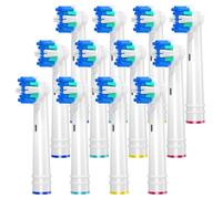 REDTRON Toothbrush Heads for Oral B Electric Toothbrushes, 12 Pack Floss Action Replacement Brush Heads for Oral B, Electric Toothbrush Heads Fit Professional Care Vitality Pro Smart Genius Series