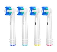 REDTRON Toothbrush Heads for Oral B Electric Toothbrushes, 4 Pack Floss Action Replacement Brush Heads for Oral B, Electric Toothbrush Heads Fit Professional Care Vitality Pro Smart Genius Series