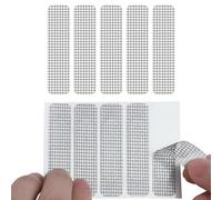 REDTRON Window Screen Repair Kit Tape, 120 Pcs Strong Adhesive Window Screen Mesh Repair Patch for Window Drainage Holes, Fiberglass Repair Kit for Repairing Fly Screen Windows Doors, Easy to Install