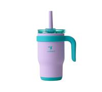 REDUCE 14 oz Coldee Tumbler with Handle for Kids Leakproof Insulated Stainless Steel Mug with Lid & Spill-Proof Straw, Keeps Drinks Cold up to 18 Hrs, Purple Mermaid