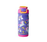 REDUCE 14 oz Hydrate Pro Stainless Steel Insulated Water Bottle - Flip Top Leak-Proof Lid,Dishwasher Safe, BPA-Free, Dual Wall Vacuum, Keeps Drinks Cold for 48 Hrs, Cup Holder Friendly - Unicorn Magic