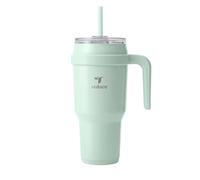 REDUCE 2.0 Tumbler w/ Handle Vacuum Insulated Stainless Steel Mug w/ Sip-It-Your-Way Lid & Straw Keeps Drinks Cold up to 34 Hours Sweat Proof，Dishwasher Safe，BPA Free (40oz，Sea Glass) (13281-FF)