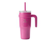 reduce 24 oz Tumbler with Handle - Vacuum Insulated Stainless Steel Travel Mug Sip-It-Your-Way Lid and Straw Keeps Drinks Cold up to Hours Sweat Proof, Dishwasher Safe OG Sangria (13232-FF)