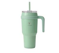 REDUCE 40 oz Stainless Steel Tumbler with Handle - Dual-Wall Vacuum Insulated Travel Mug, Sweat-Proof Lid & Reusable Straw - Keeps Drinks Cold for 24 Hrs, Fits Cupholders, Dishwasher Safe - Matcha