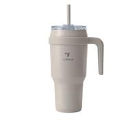REDUCE 40 oz Stainless Steel Tumbler with Handle - Dual-Wall Vacuum Insulated Travel Mug, Sweat-Proof Lid & Reusable Straw - Keeps Drinks Cold for 24 Hrs, Fits Cupholders, Dishwasher Safe - Sand