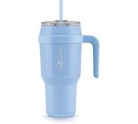 REDUCE 40 oz Tumbler with Handle - Vacuum Insulated Stainless Steel Mug Sip-It-Your-Way Lid and Straw Keeps Drinks Cold up to 34 Hours Sweat Proof, Dishwasher Safe, BPA Free Glacier, 10783-F2