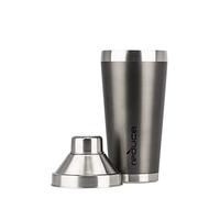 Reduce Insulated Cocktail Shaker, 20 oz - Stainless Steel with Built in Strainer - Keeps Your Drinks Chilled - Ideal for Making Craft Cocktails - Gray