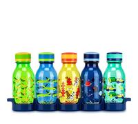 Reduce Kids WaterWeek Refillable Water Bottles, 5 x 14 oz - Leak Proof, Lightweight, BPA Free, Dishwasher Safe, Perfect for School, Home, Gym, On the Road