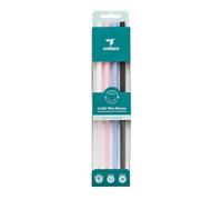 REDUCE Reusable Cold1 Flex Straws, Flip and Sip Silicone-Tritan Combo Replacement XL Straws, 4-Pack of BPA-Free, Dishwasher-Safe, Fits Most 24 oz to 50 oz Tumblers and Travel Mugs, Assorted Colors