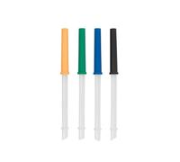 REDUCE Reusable Coldee 2.0 Catch Straw Set, 4 Pack - Spill-Proof, BPA-Free, Dishwasher-Safe - Fits 14 oz Coldee Tumblers and Mugs, Assorted Colors