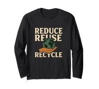 Reduce Reuse Recycle Earth Hand Eco Long Sleeve T-Shirt