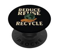 Reduce Reuse Recycle Earth Hand Eco PopSockets Adhesive PopGrip