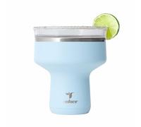 REDUCE Saltini 16 oz Cocktail Tumbler - Insulated Margarita Tumbler with Lid - Keeps Drinks Cold for 10 Hours - 360 Sippable Martini Glass Alternative - Shatterproof, Perfect for Parties - Cloud Blue