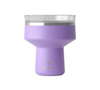 REDUCE Saltini 16 oz Cocktail Tumbler - Insulated Margarita Tumbler with Lid - Keeps Drinks Cold for 10 Hours - 360 Sippable Martini Glass Alternative - Shatterproof, Perfect for Parties-Purple Punch
