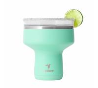 REDUCE Saltini 16oz Margarita Tumbler - Insulated Cocktail Glass with Lid | 360 sippable martini glass alternative, keeps drinks cold for 10 hours, Saltwater, saltable splash-proof lid,cocktail tumbler