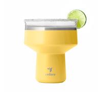 REDUCE Saltini 16oz Margarita Tumbler - Insulated Cocktail Glass with Lid | 360 sippable martini glass alternative, keeps drinks cold for 10 hours, Pineapple, saltable splash-proof lid,cocktail tumbler