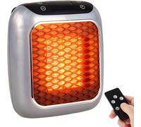 Reduce Your Heating Costs with WellHeater,Heat Flash Ceramic Wall Heater Plug in, 800W Mini Portable Electric Space Heaters with Remote Control, PTC Ceramic Heating Element (1PCS)