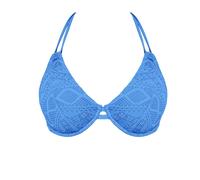 REDUCED-FREYA~SUNDANCE U/W NON- PADDED HALTERNECK BIKINI BRA-PANT-SET BLUE MOON