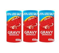 Reduced Salt Gravy Granules 3 x 450g, Granules with 25% less salt than the original recipe, offering a healthier option without compromising on rich, savoury flavour
