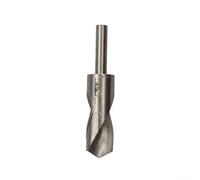 Reduced Shank HSS Drill Bit 14 32mm Diameter Round Shank for Use in Portable Drills and Efficient Chip Evacuation (30mm)