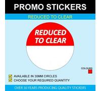 Reduced to Clear Stickers (30mm), 30mm, 2000