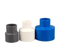 Reducer Joint PVC Water Supply Fittings Fitting Reducing Straight Connectors Garden Pipe Connector 1 Pcs(Blue,40 X 32mm)