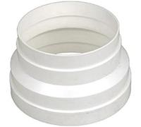 Reducer, Reducer Connector, Reduction, Transition Piece NW 150 to NW 125. Accessories for Round Pipe, Exhaust Ducting, Ventilation Ducting, Ventilation Ducting, Extractor Hood, Ventilation Pipe, Ventilation System
