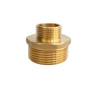Reducing Nipple 1 1/4 Inch x 3/4 Inch Male Thread Brass Double Nipple Reduces External Thread Suitable for Drinking Water