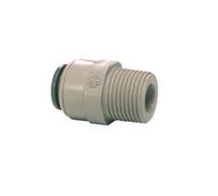 Reducing Straight Connector - 3/8" Male Nptf X 1/4" Pushfit - John Guest Pi010823S