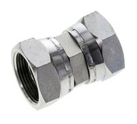 Reducing Straight Connector G1 1/4'' Female High Pressure Steel 60° Cone 150bar (2107.5psi) Hydraulic
