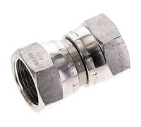 Reducing Straight Connector G3/4'' Female High Pressure Stainless Steel 60° Cone 175bar (2458.75psi) Hydraulic