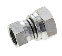 Reducing Straight Connector G3/4'' x G1'' Female High Pressure Steel 60° Cone 150bar (2107.5psi) Hydraulic
