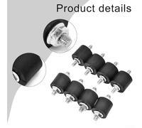 Reduction Absorption & Noise M6 M8 Antivibration 4pcs Perfect for Machinery with Shock Air Compressors and Rubber Isolator Mounts(M8)