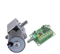 Reduction engine Double Shaft Adjustable Speed Reverse Self Lock Brushless DC Worm Geared Motor Low Speed 8-470RPM High Torque BLDC Motor 12V 24V rotating variable (Size : 24v 27rpm, Color : Package