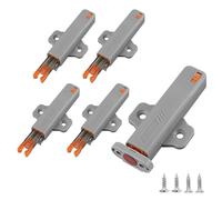 Redunest Push to Open Door Latch,5 Pack Non-Magnetic Heavy Duty Push Latch for Hidden Door Push Release Drawer Pull Touch Lock Tip On RV Closet Close Strong Pop Out,Push to Open Cabinet Hardware