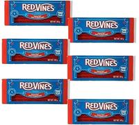 RedVines Twists Orginal Red Sweet Flavour Candy 6 x 142g American Candy Sweet Liquorice Vines