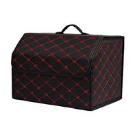 REDVIT Car Boot Organiser Storage for Chery A15 Cowin 2 A168 Amulet Flagcloud Qiyun Viana, Portable Waterproof Leather Car Trunk Organizer Collapsible Multi Compartment Car Storage Organiser
