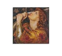 RedVos Joan of Arc (1864) Poster by Dante Gabriel Rossetti Painting On Canvas Wall Art Scroll Picture Print Living Room Walls Decor Homes 12x12inch(30x30cm)