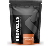 REDWELLS Magnesium Citrate Powder 500 g | 2,000 mg Daily Dose | Provides 300 mg magnesium (80% NRV) | 250 servings | GMO free | No fillers or binders | Suitable for vegans