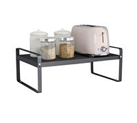 Redwestmelon Kitchen Adjustable Layered Shelf Microwave Oven Rack Countertop Freestanding Spice Rack Cupboard Bowl Dish Storage Holder Bedroom Organiser Stand