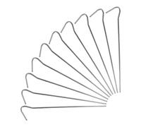 Redwood 10x Silver 17cm Galvanised Steel Tent Pegs - Heavy Duty Outdoor Camping Garden Caravan Awning Grass Ground Stakes Accessories