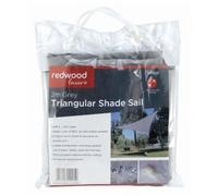 Redwood 2M Triangular Shade Sail - Grey