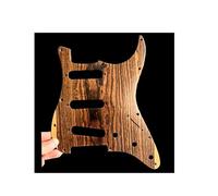 Redwood Electric Guitar Pickguard for Fender Strat - SSS 11 Hole Protection Plate - Solid Wood Scratch Plate Replacement for ST Models