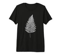 Redwood Fern Line Art Nature Lover Premium T-Shirt