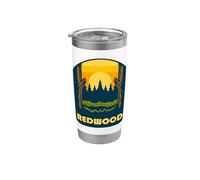 Redwood Forest Sunset Nature Explorer Design Stainless Steel Insulated Tumbler