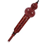 Redwood Hulusi Chinese Traditional Musical Instrument Beginner Box Set B key flat Hulusi Chinese Curcubit Gourd Flute