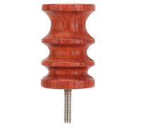 Redwood Leather Grinding Tools, Electric Polishing Stick with Pointed Head and Flat Head, Professional Leather Polishing Bits for Tight Corners and Small Holes, Durable Mahogany Gr (Flat Head)