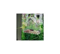 Redwood Leisure Perspex Window Bird Feeder Outdoors Garden Wildlife | 15x15x6cm
