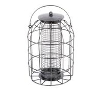 Redwood Leisure Redwood Squirrel-Proof Metal Nut Bird Feeder - Grey