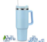 Redwood Leisure Stainless Steel Insulated 40oz Cup With Straw Blue